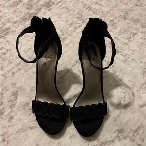 Worthington Black Scalloped Heels